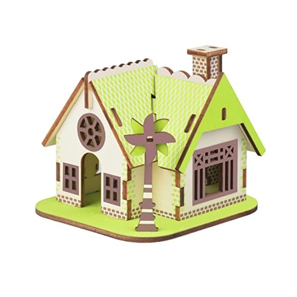 DIKACA Scie Sauteuse Énigmes Maison De Puzzle Casse-tête Maison Jouet 3D en Bois