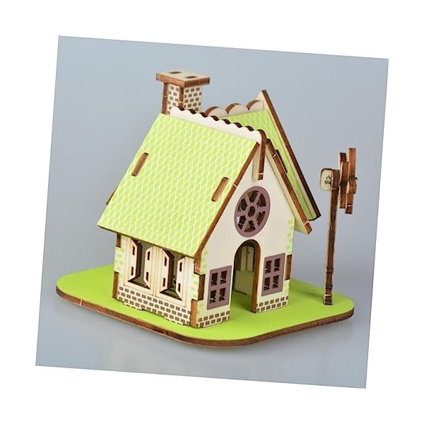 DIKACA Scie Sauteuse Énigmes Maison De Puzzle Casse-tête Maison Jouet 3D en Bois