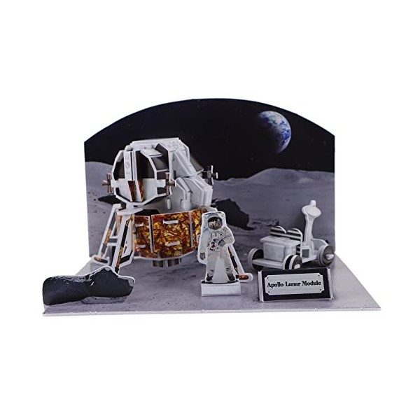 DIKACA 1 Jeu Casse-tête 3D De lespace Scie Sauteuse Mécanique Enfant Système Solaire Papier