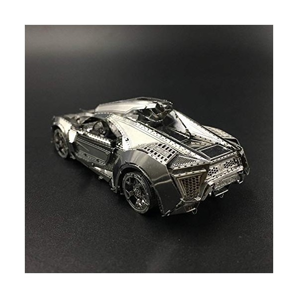 Nicfaky Modèle 3D Puzzle Modèle en Métal Kit Modèle Hypersport Voiture Assemblée Modèle 3D DIY Cut Puzzle pour Adultes