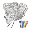 Wontool Puzzle coloriage 3D Bricolage | Peinture Bricolage 3D Puzzle Jouets | Jouet dartisanat Peinture avec 10 stylos color
