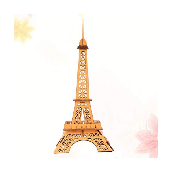 SEWACC 2 PCS Eiffel 3D Puzzles en Bois Éducatif Stept Modèle Journée D Anniversaire Jour D Anniversaire pour Garçons Filles