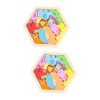 ERINGOGO 2 Ensembles De Puzzles Tridimensionnels pour Enfants De 6 À 8 Ans Puzzles De Sol avec Animaux pour Enfants De 3 À 5 