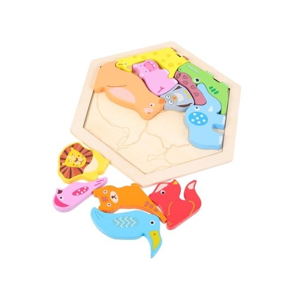 ERINGOGO 2 Ensembles De Puzzles Tridimensionnels pour Enfants De 6 À 8 Ans Puzzles De Sol avec Animaux pour Enfants De 3 À 5 