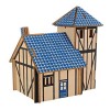 SEWACC 2 Pièces Scie Sauteuse Casse-tête Maison 3D Jouet en Bois