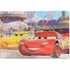 Graceever Puzzle boîte en Fer pour Enfants de 200 pièces Puzzle en Bois DIY Lightning McQueen Jeu DIntelligence De lart De 