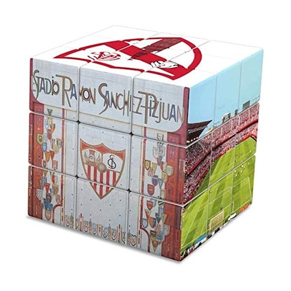 Sevilla FC- Rubiks, Cube Rubiks 3x3 de Séville 34811 , Multicolore Kick Off Games 1 