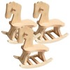 VICASKY 2 Ensembles Cheval en Bois Jouet Bricolage Jouets pour Garçons Jouet à Assembler Modèle 3D Modèle Dassemblage davio