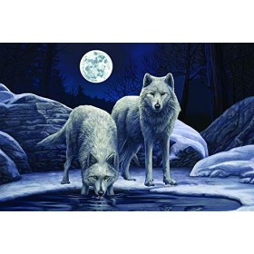 Lisa Parker LP10906 Warriors of Winter Wolf Puzzle Effet 3D Multicolore