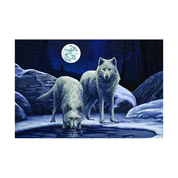 Lisa Parker LP10906 Warriors of Winter Wolf Puzzle Effet 3D Multicolore