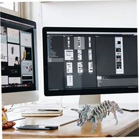 ERINGOGO 1 Ensemble De Papier Puzzle Graffiti 3D Tridimensionnel Cadeau Préscolaire