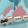 Kit De Modèle De Train En Bois, Jouet Dexpérimentation Scientifique Pour Enfants, Puzzles En Bois 3D, Train électrique Pour 