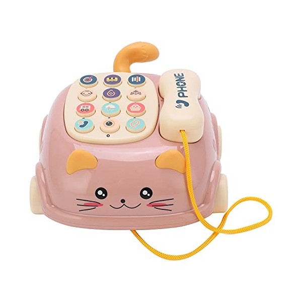 cersalt Téléphone Mobile de Voiture de bébé, téléphone Jouet de téléphone de Voiture Jouet éducatif Enfants téléphone Mobile 