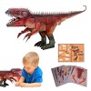 BIOTAT Puzzle Dinosaure,Jumbo 3D Paper Dinosaurs Puzzles - 3 Carton Dinosaures Assortis kit Bricolage Cadeau danniversaire B