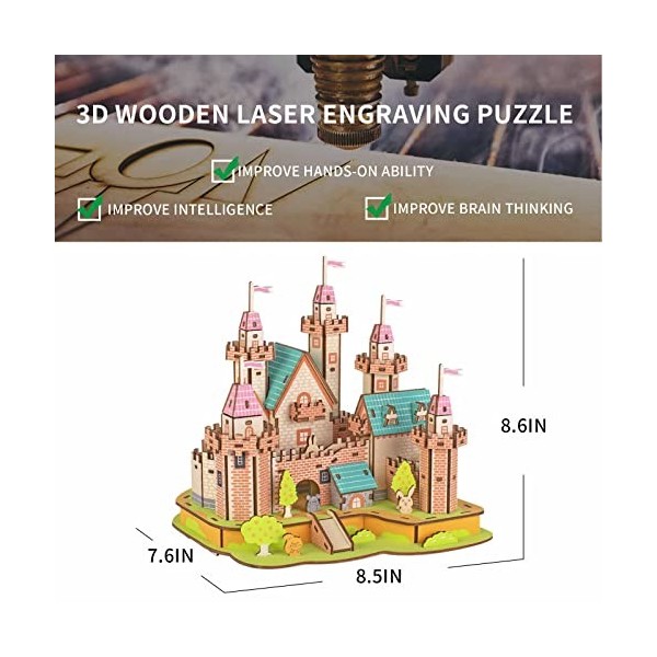 Puzzles en Bois 3D pour Adultes et Enfants à Construire - Kits de modèles en Bois pour Adultes et Adolescents à Construire