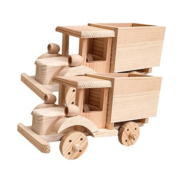 ibasenice 2 Ensembles Cheval en Bois Jouet Bricolage Modèle Dartisanat en Bois Puzzles en Bois pour Enfants Puzzles pour Enf