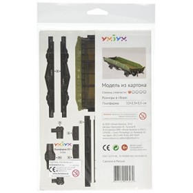 Keranova keranova304&nbsp;échelle 1 : 87&nbsp;12&nbsp;x 2,5&nbsp;x 3,5&nbsp;cm Clever Papier de Collection 20-tonnes Wagon Plat Puzzle 3D Lot de 20 