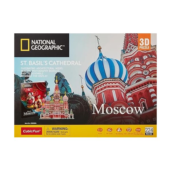 Cubic Fun Moscow St. Basils Cathedral 222 Pieces 3D Puzzles