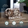 UGEARS Steampunk Submarine - Ugears Puzzles 3D en Bois pour Adultes - Modèle mécanique en Bois - Jeux de Construction éducati