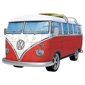 Ravensburger - Puzzle 3D - Combi T1 Volkswagen - A partir de 8 ans - 162 pièces numérotées à assembler sans colle - Accessoir