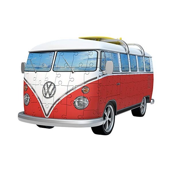 Ravensburger - Puzzle 3D - Combi T1 Volkswagen - A partir de 8 ans - 162 pièces numérotées à assembler sans colle - Accessoir