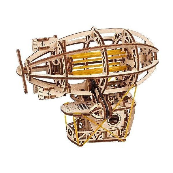 UGEARS Steampunk Airship - Ugears Puzzles en Bois 3D pour Adultes - Modèle mécanique en Bois avec pièces Mobiles pour Adultes