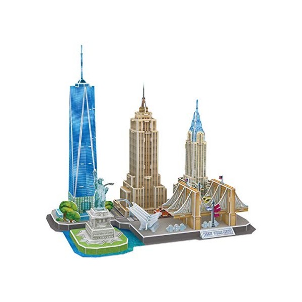 Puzzles 3D - Puzzle 3D New York, Puzzle 3D Enfant Et pour Adultes, Puzzle Adulte 3D, Modèles À Assembler Adultes, Jeux Dasse