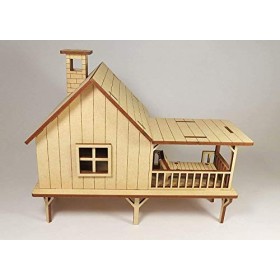 StonKraft Puzzle en Bois 3D Beach House - Décoration intérieure, Jeu de Construction, Kit de modélisation, Projet Scolaire - 