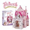 Party town Princess Birthday Party Puzzle 3D – Maison de poupées pour Filles – 95 pièces, 524 Autocollants en Verre – 5 Ans o