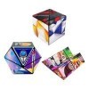 ZHUGULIALI 3 pièces Cube Magique de Couleur 2 en 1 Cube Magique du Ciel étoilé Cube Infini Magic pour Enfants et Adultes Tran