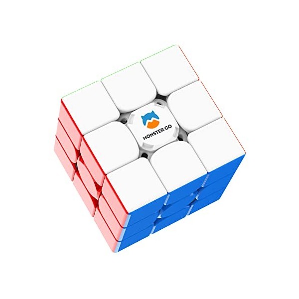 Monster Go 3Ai, 3x3 Speed Puzzle Cube MG356 Smart Cube Intelligent Tracking Timing Movements Steps with CubeStation App Box 
