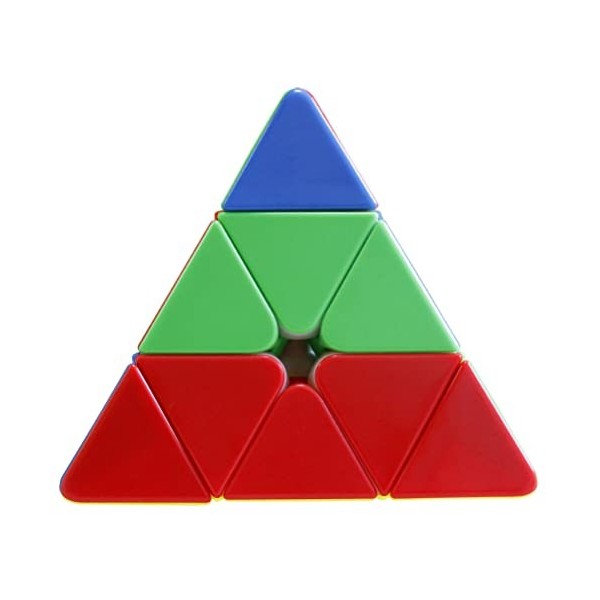 FunnyGoo MoYu RS Pyramid Stickerless 3x3 jinzita Speed Puzzle Cube 3x3 RS Pyraminx M Triangle Cube Maglev Version