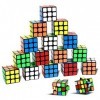 Lot de 18 mini cubes de fête - Jouet Nunki de 3,5 cm - Matériau sûr et respectueux de lenvironnement avec des couleurs vives