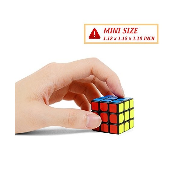 Lot de 18 mini cubes de fête - Jouet Nunki de 3,5 cm - Matériau sûr et respectueux de lenvironnement avec des couleurs vives