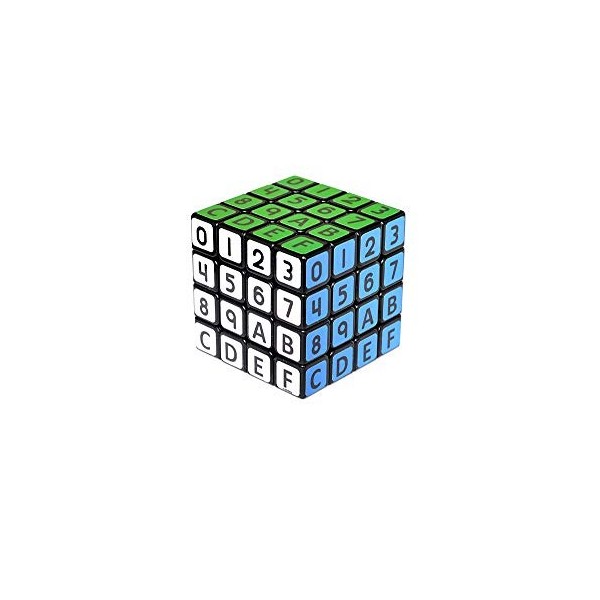 Cubexa Magique Cube, Puzzle, Version Hexadécimale 4x4x4, 6.2 cm, ABS Plastique, De Nouveaux Défis Vous Attendent avec Ce Cube