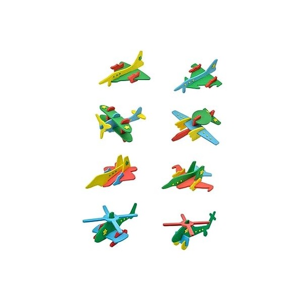 ibasenice 16 Pièces Jouets Déveil Scie Sauteuse Casse-tête davion Jouet De Puzzle davion 3D Meubles Manuel