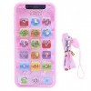 Jacksking Mobile Phone Toy, bébé Enfants Musique Jouet simulé téléphone Portable Apprentissage éducatif Machine Cadeaux Enfan