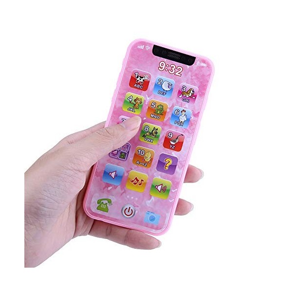 Jacksking Mobile Phone Toy, bébé Enfants Musique Jouet simulé téléphone Portable Apprentissage éducatif Machine Cadeaux Enfan