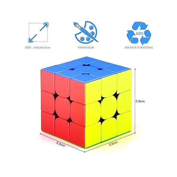 GAN 356 R S, 3 x 3 x 3 Speed Cube GES V3, facile à tourner, jeu de puzzle 3D, jouet cadeau pour enfants et adultes