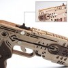 Puzzle 3D en bois, pistolet à bande en caoutchouc, pistolet jouet en bois, kits de modélisme mécanique à construire, kit de b