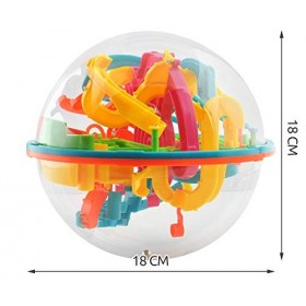 ISO TRADE- Maze Jeu 3D Intellect Ball 4672 Puzzles, Multicolore