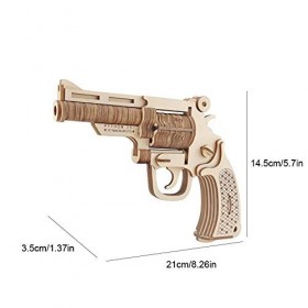 Garosa 3D en Bois Puzzle Pistolets modèle Pistolet Jouet Pistolets pour Enfants Ensemble Bricolage à la Main Revolver modèle 