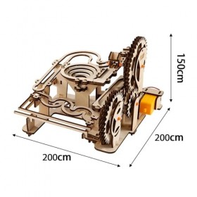 harayaa Puzzle 3D en Bois à Faire soi-même, Jouets de Course à Billes, Kits de Construction de modèles créatifs, entraînement