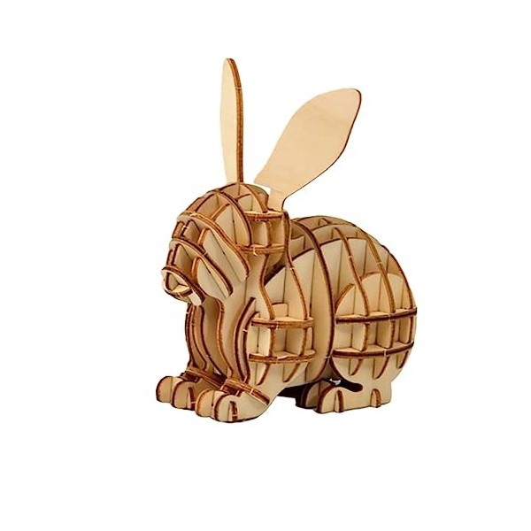 ifundom 2 Pièces Puzzle De Chat 3D Puzzles 3D pour Enfants Puzzle De Lapin De Pâques Puzzle 3D Jouet Lapin Puzzle 3D Puzzle F