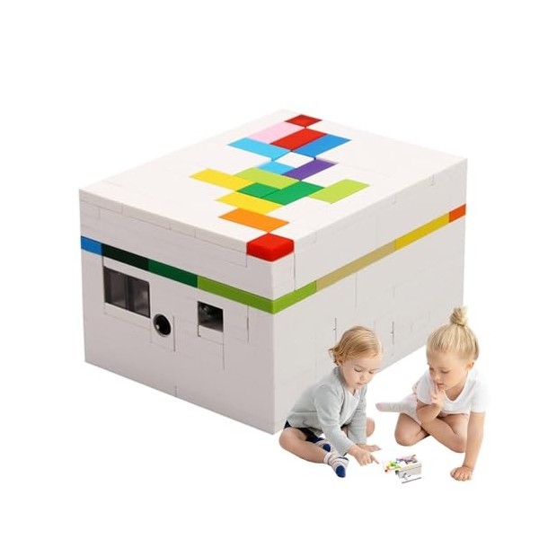 HiXip Boîte de verrouillage puzzle pour adultes - Boîte de verrouillage puzzle 3D arc-en-ciel - Pierres 3D - Puzzle de pensée