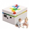 HiXip Boîte de verrouillage puzzle pour adultes - Boîte de verrouillage puzzle 3D arc-en-ciel - Pierres 3D - Puzzle de pensée