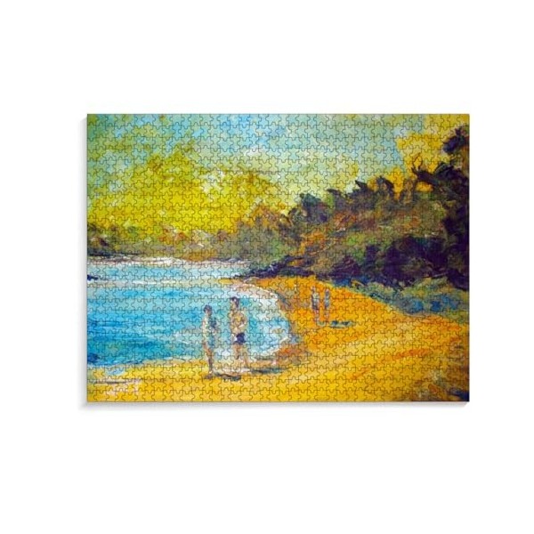 Puzzle Adulte 1000 Pièces Puzzle 3D Mur Art Creative Soleil doré dans Les Bois Décor À La Maison 38 * 26cm