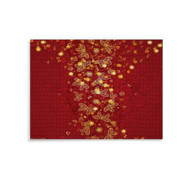 Puzzle Adulte 1000 Pièces Puzzle 3D Mur Art Creative Soleil doré dans Les Bois Décor À La Maison 38 * 26cm