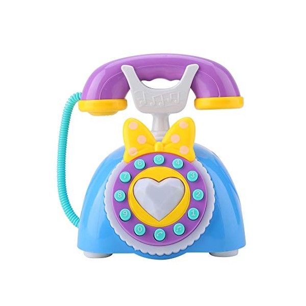 Cocosity Téléphone Jouet, Telephone Bebe Jouet, Jouet Musical, Bébé Téléphone Jouet Bleu Jouet Cadeau pour LÉcole Bébé Enfan