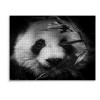 Puzzle Adulte 1000 Pièces Puzzle 3D Mur Art Creative Panda Noir et Blanc Photographie dart Décor À La Maison 38x26cm